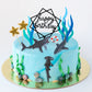 BANBALLON Shark Cake Topper Set - 9 Vibrant Shark Figurines for Kids Baby Shower Ocean Theme Birthday Party