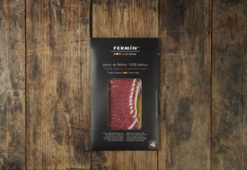 100% Iberico Acorn-Fed Ham Free Range // Jamon de Bellota 100% Iberico // (2 oz) by Fermin