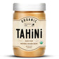 Organic Tahini Paste 16 oz (1lb) - Unhulled White Sesame Tahini Dressing - USDA Certified  Gluten Free  Kosher - Creamy Organic Tahini Sauce for Dressigns  Dips  Spreads & Hummus - The Holly Tree