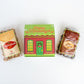 Christmas Cookie House Gift Box With 2 Cookie Flavors Inside By Send A Cake – Hot Chocolate & Snickerdoodle Sugar Cookies – Festive Holiday Gift For Women, Men, Sister, Mom, Dad, Best Friend, Mature-Themeds, Kids