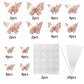 YCTHUNFISH 40 Pack 3D Cake Toppers - Mixed Styles Hollow Butterfly Picks - Paper - 4.4, 3.3, 2.7 - Rose