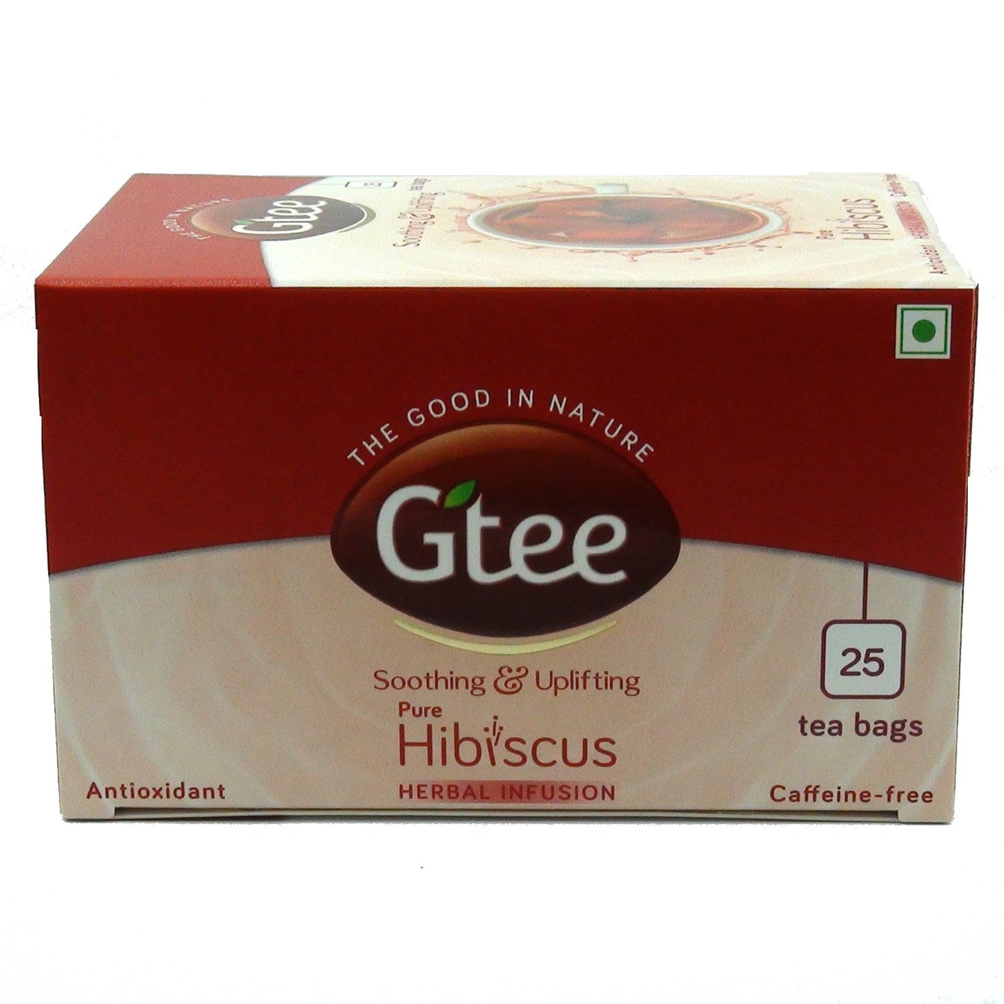 Gtee Hibiscus Tea Bags, 25 Tea Bags (Pack Of 2)