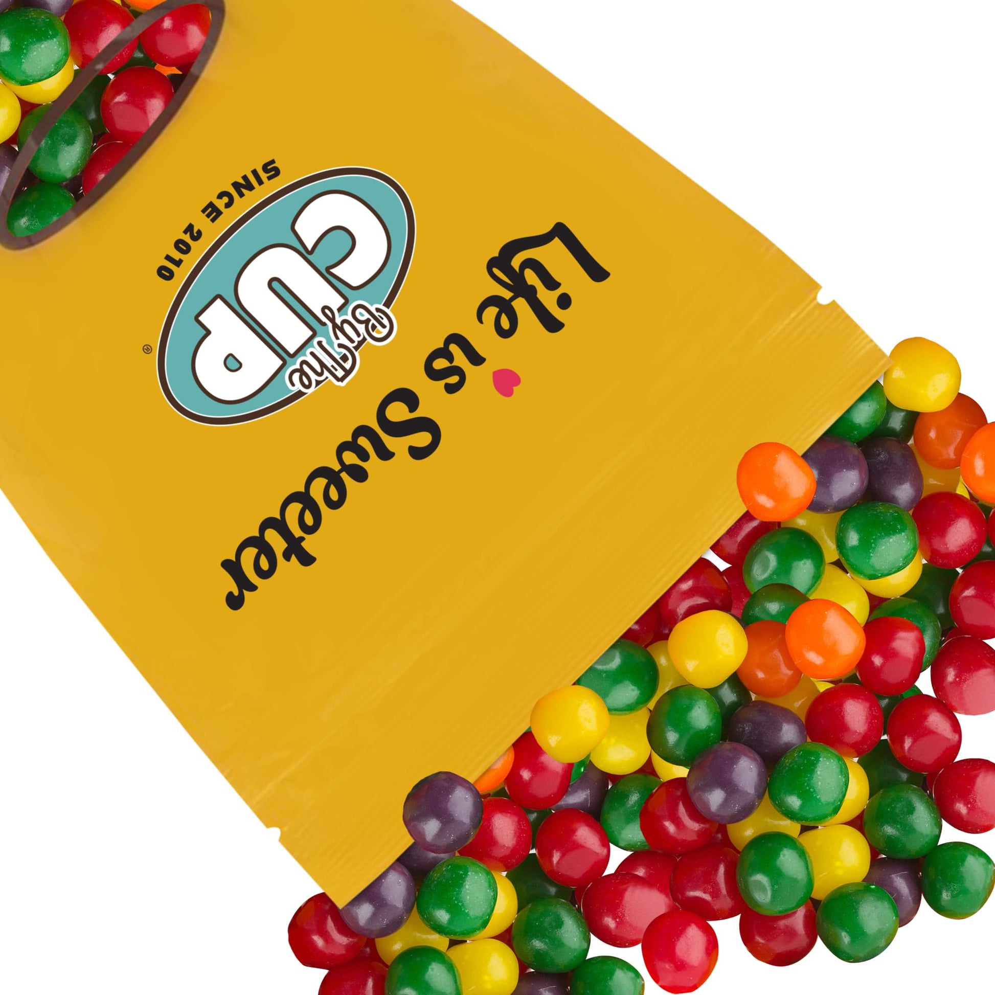 By The Cup Assorted Fruit Sours Chewy Candy, 2 lb Bulk Bag