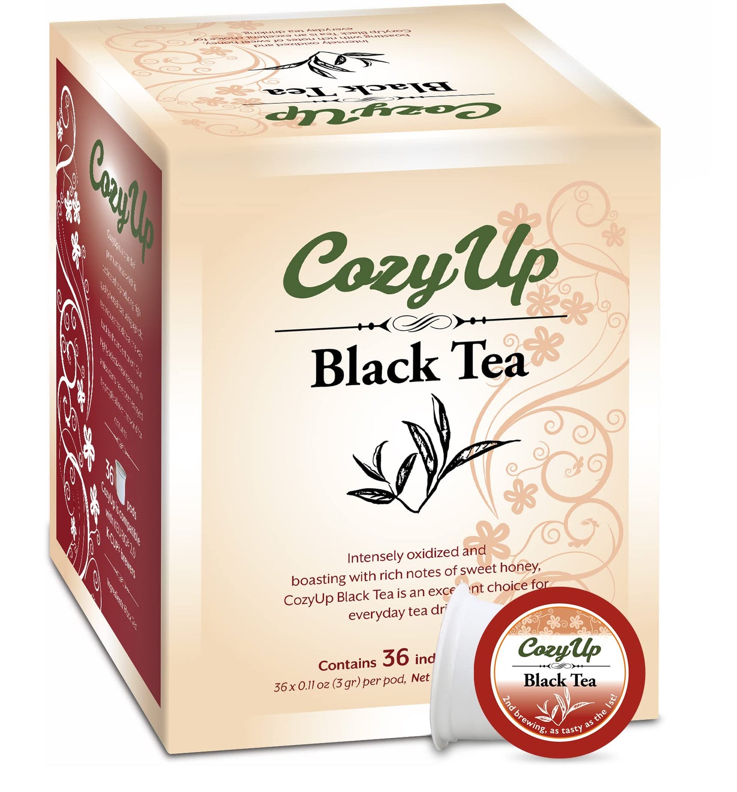 Cozy Up Black Tea Pods for Keurig K-Cup Brewers, 36 Count