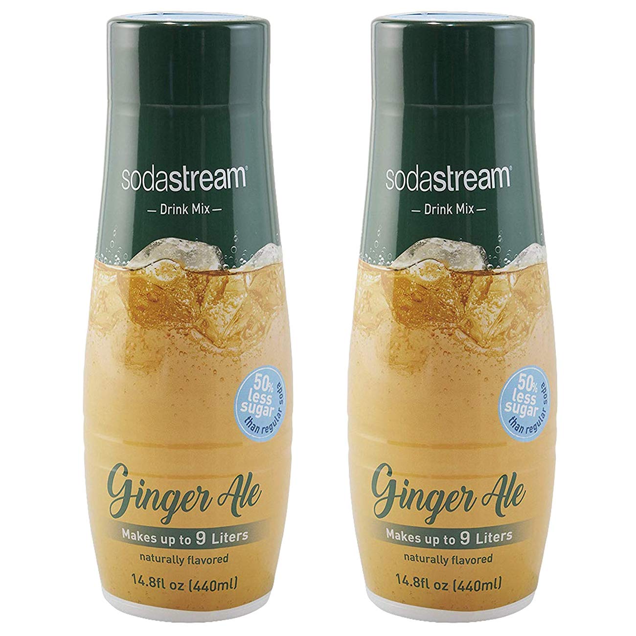 SodaStream Ginger Ale - 440ml (2 Pack) - Light Brown - 14.8 Fl Oz