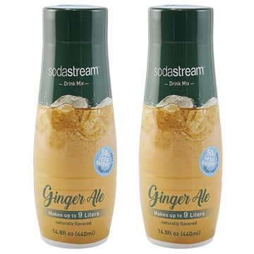 SodaStream Ginger Ale - 440ml (2 Pack) - Light Brown - 14.8 Fl Oz