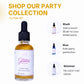 Glitter Faced Gold Edible Glitter For Galentines Cocktails & Mocktails, Mess-Free Glitter For 30 Drinks, Luster Dust Made From T