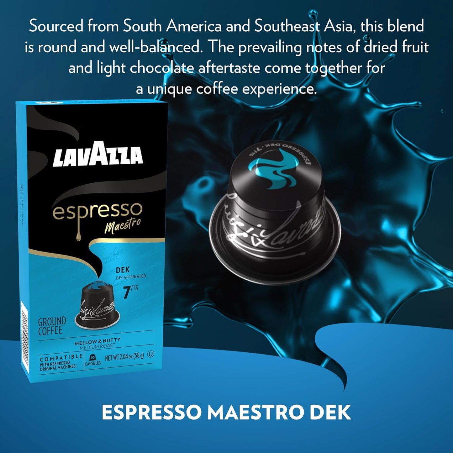 Lavazza Espresso compact pieces for Nespresso Original Machines, Variety Pack, 10 Count (Pack of 6)