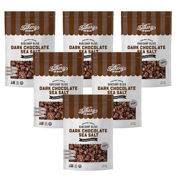 Bakery On Main Decadent Granola, Dark Chocolate Sea Salt – Whole Grain Bakeshop Bliss, Gluten-Free, Non-Gmo, 11 Ounce (Pack Of 6)