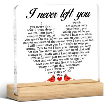 Memorial Gifts Sympathy Gifts for Loss of Loved One, I Never Left You Bereavement Gift Ideas Condolence Grieving Gift with Remem