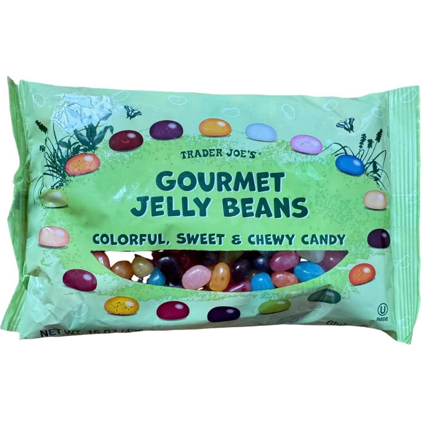 Trader Joe's Gourmet Jelly Beans, colorful sweet chewy candy (15 oz)