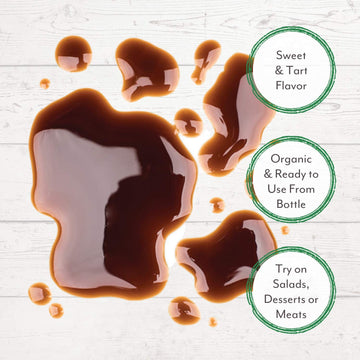 Roland Foods Organic Balsamic Glaze, Balsamic Vinegar Of Modena Igp, Specialty Imported Food, 5.07 Fl Oz Bottle