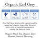 Two Leaves And A Bud Organic Earl Grey Tea Bags, Whole Leaf Caffeinated Black Tea In Compostable Sachets, Caffeinated Black Tea Flavored With Bergamot, Add Milk And Sugar, 100 Count (Pack Of 1)