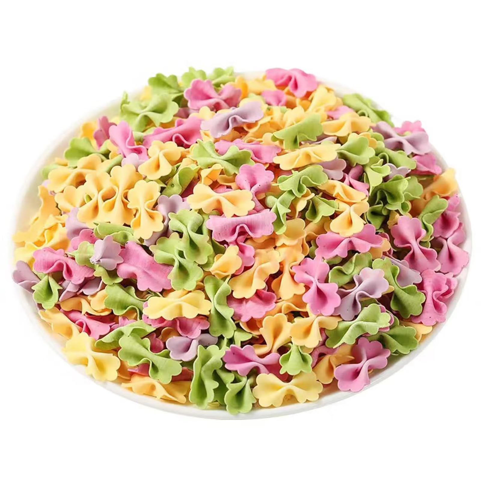 Fruit and vegetable pasta, Colorful butterfly pasta, quick cooking, lunch and family dinner 16.9 oz.