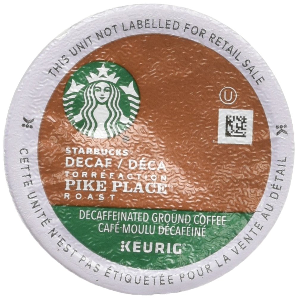 Starbucks Decaf Pike Place Roast K-Cup Pods, 96 Count, Compatible with Keurig Brewers