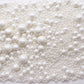 SE SI&MOOS White Edible Pearl Sprinkles for Cake Decorating, 5.1 OZ with Tweezers, Perfect for Cakes and Cupcakes