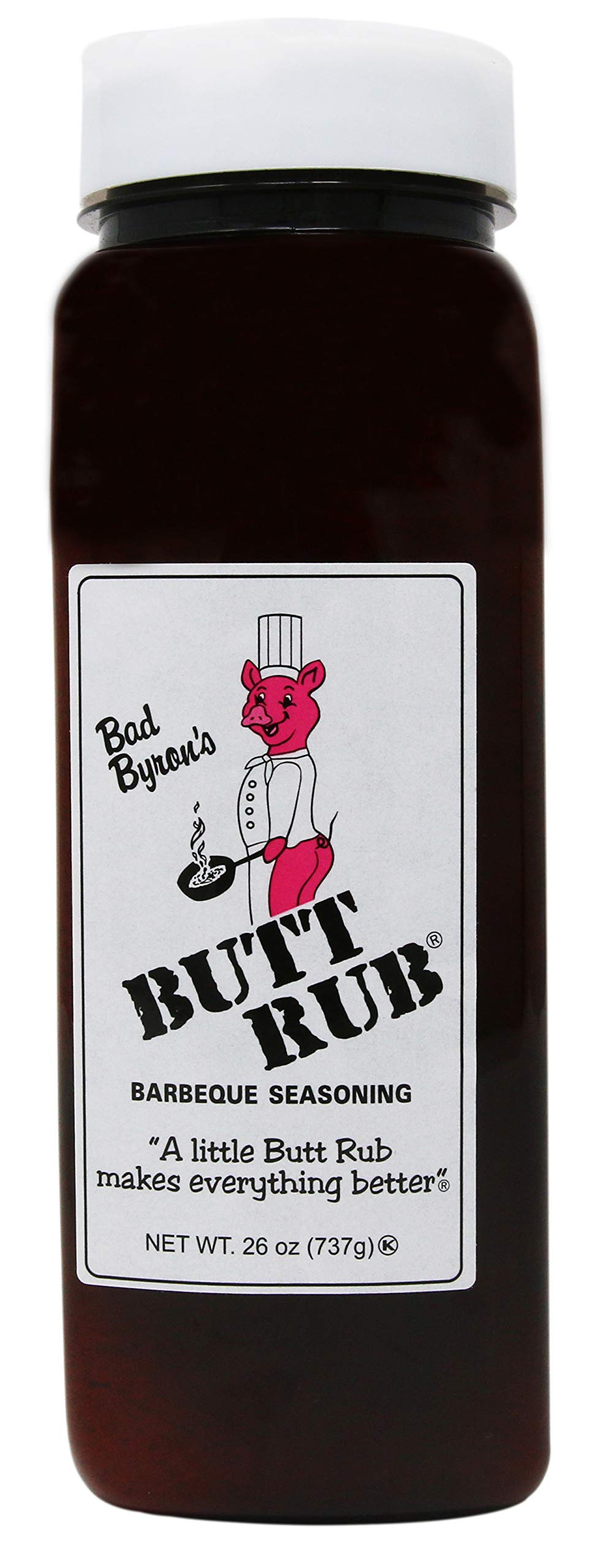 Butt Rub Bad Byrons Butt Rub Seasoning - All-Purpose BBQ Dry Rub, 26 oz, Gluten-Free, No MSG