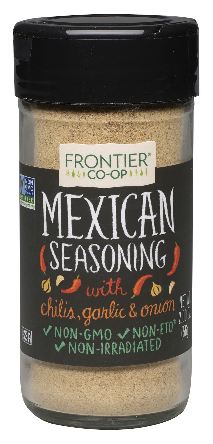 Frontier Seasoning Blends Salt-Free Mexican Seasoning, 2-Ounce Bottle