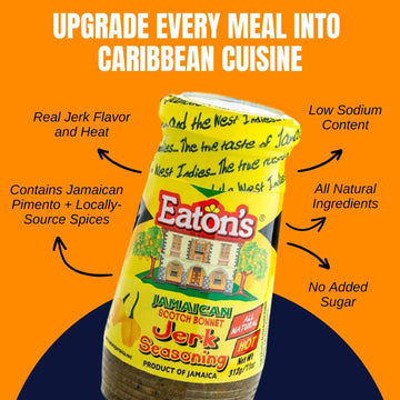Eaton'S Authentic Jamaican Jerk Seasoning - Easy To Use, Spicy, And Flavorful Caribbean Jerk Seasoning, Bbq Rub, Grilled Chicken