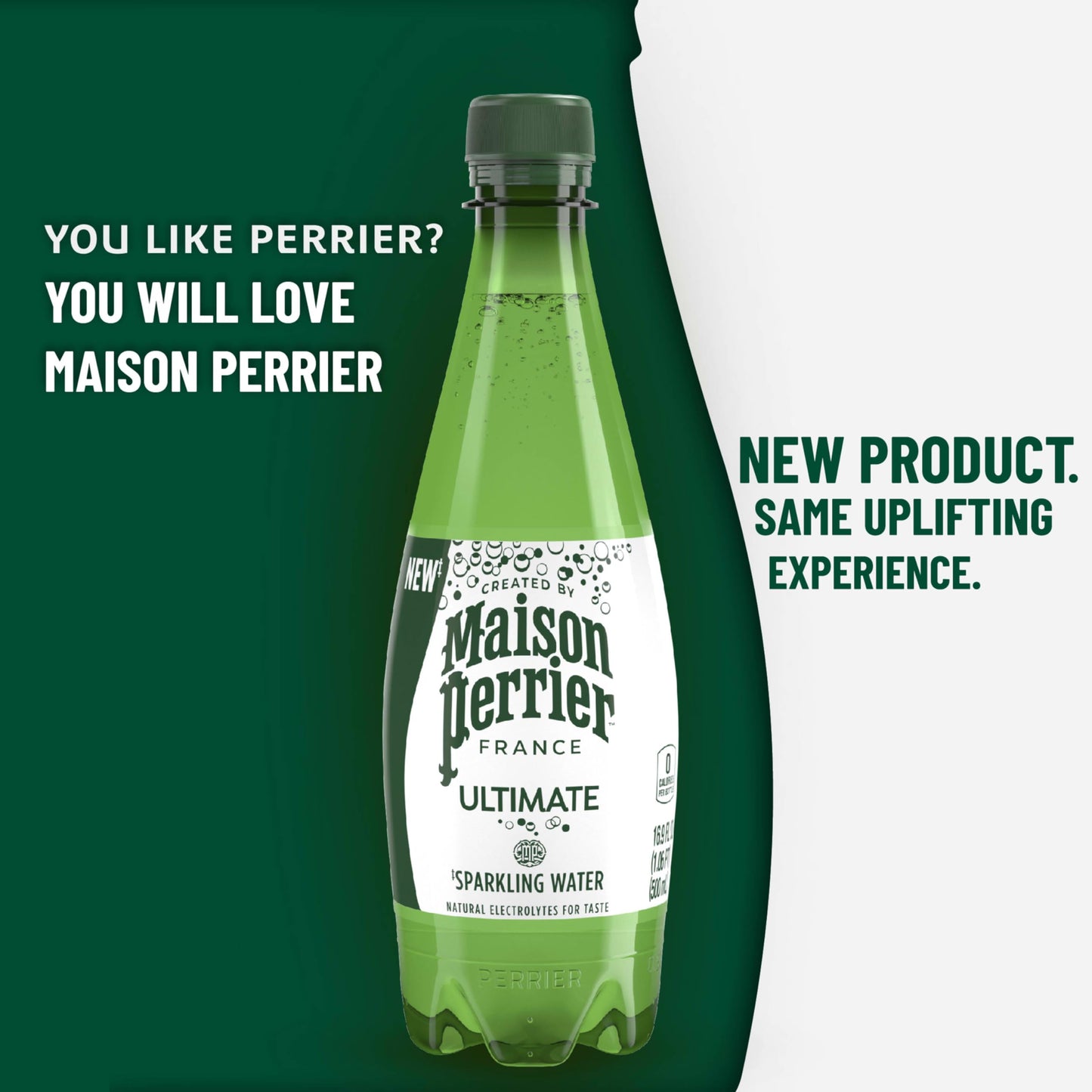 Maison Perrier Sparkling Water, 16.9 Fl Oz Plastic Bottles, 6 Count, Model 074780468251