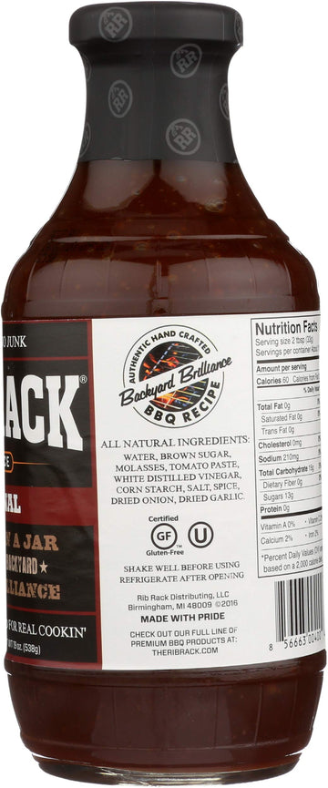 RIB RACK SAUCE BBQ ORGNL 19OZ