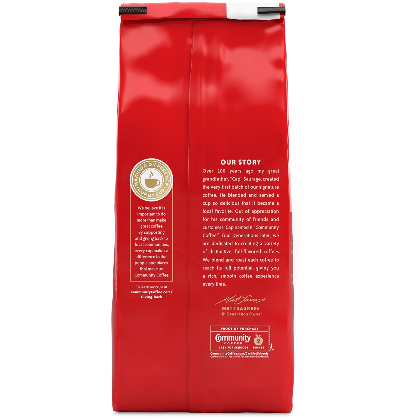Community Coffee Coffee & Chicory Medium Dark Roast Ground Coffee, 20 Ounce Bag