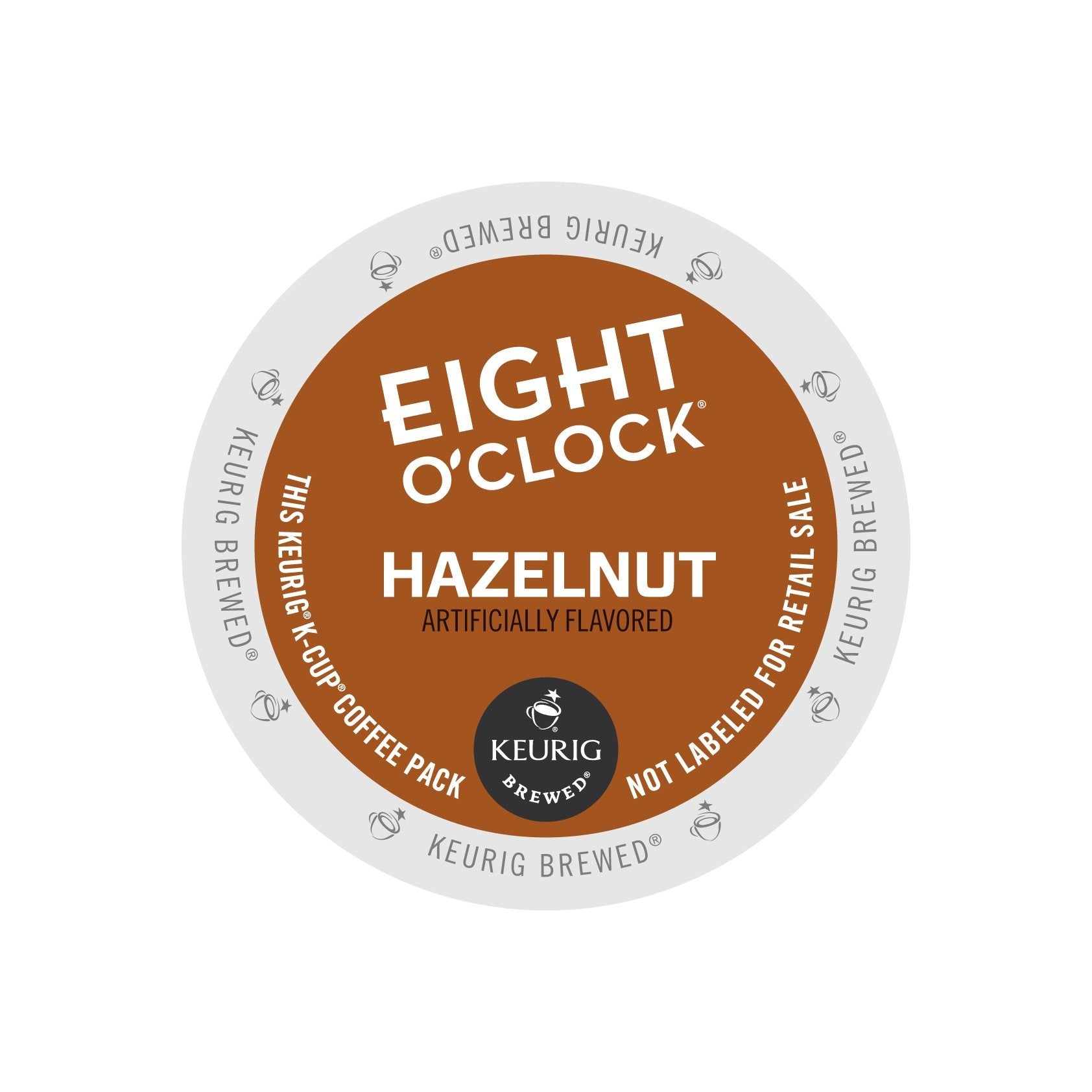 Eight OClock Coffee Hazelnut K-Cups, 24 Count (Pack of 4), Brown, Model GMT6406
