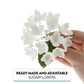 Global Sugar Art Hydrangea Blossoms Sugar Cake Flowers Spray, White, 4 Count By Chef Alan Tetreault