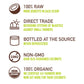 Dignity Coconuts Raw Coconut Oil - 100% Organic Unrefined Coconut Oil - 15 Fl Oz Glass Jar - Centrifuge Extracted