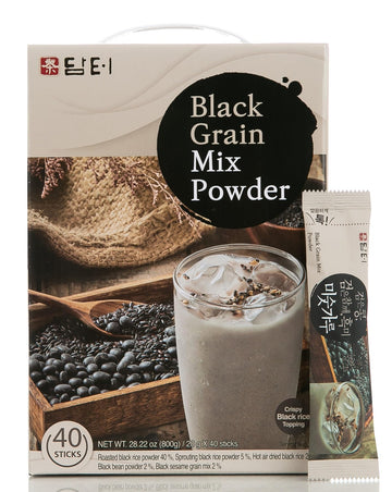 Damtuh Korean Black Mixed Grain Powder Meal Replacement Shake, 20g x 40 Sticks, Breakfast, Simple Meal