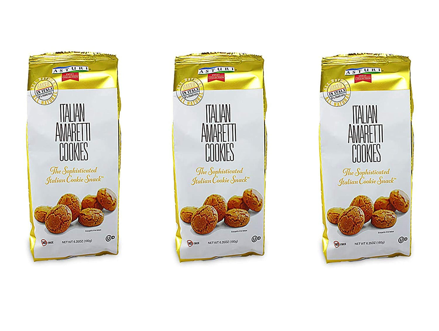 Italian Amaretti Cookies  6.35Oz (Pack Of 3)
