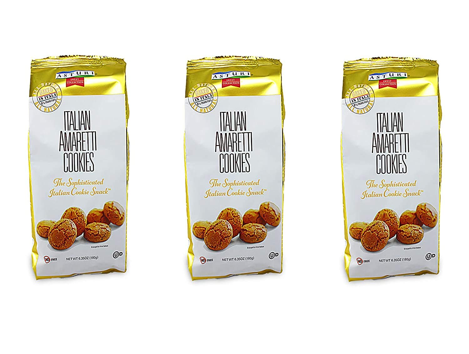 Italian Amaretti Cookies  6.35Oz (Pack Of 3)