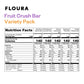 Floura Variety Pack Fruit-Forward Fiber Bars- High Fiber, Vegan, Gluten & Dairy Free, Low Calorie Healthy Snack Bars with Upcycl