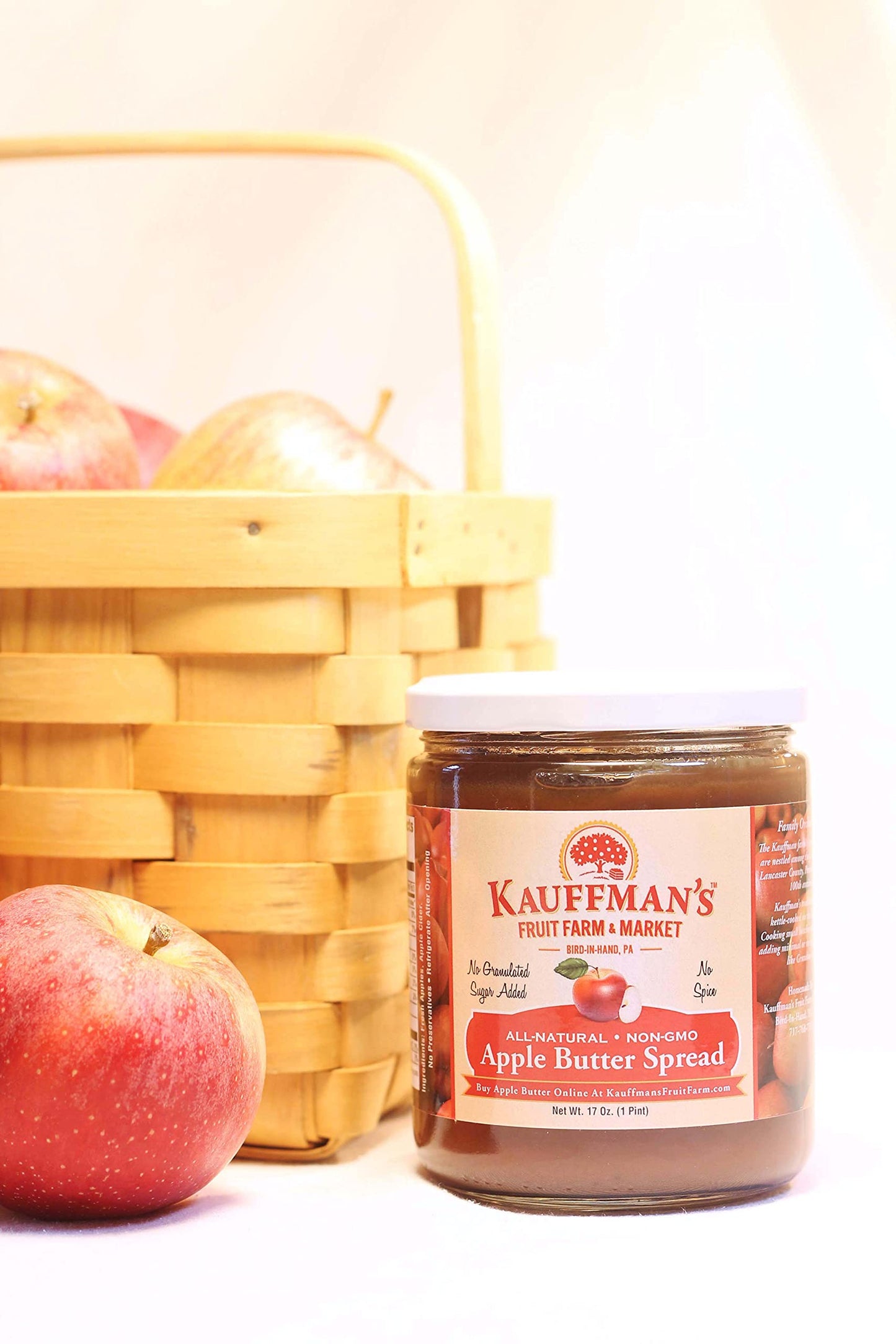 Kauffmans Fruit Farm Apple Butter Spread, Homemade, 17 Oz. (Case of 12)