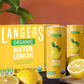 Langers Organic Flavored Sparkling Water, Meyer Lemon, 12 Ounce (Pack of 8)