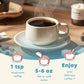 Decaf Mushroom Coffee, Instant Coffee Mix, 80 Servings | Sugar-Free, Decaffeinated Coffee Powder Blend | 14 Mushroom Extract for