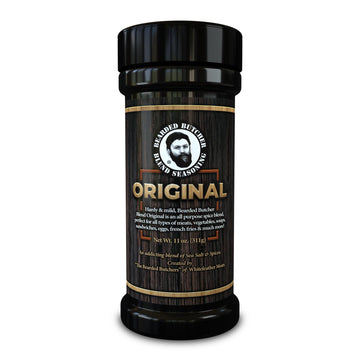 Bearded Butchers Blend Original Seasoning, 11 oz Large Shaker - All-Purpose Spice for Meats, Veggies, Soups, Sandwiches, Eggs, F