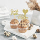 Donoter 24 Pieces We Will Miss You Cupcake Toppers Good Luck Heart Cake Picks For Going Away Party Table Decorations