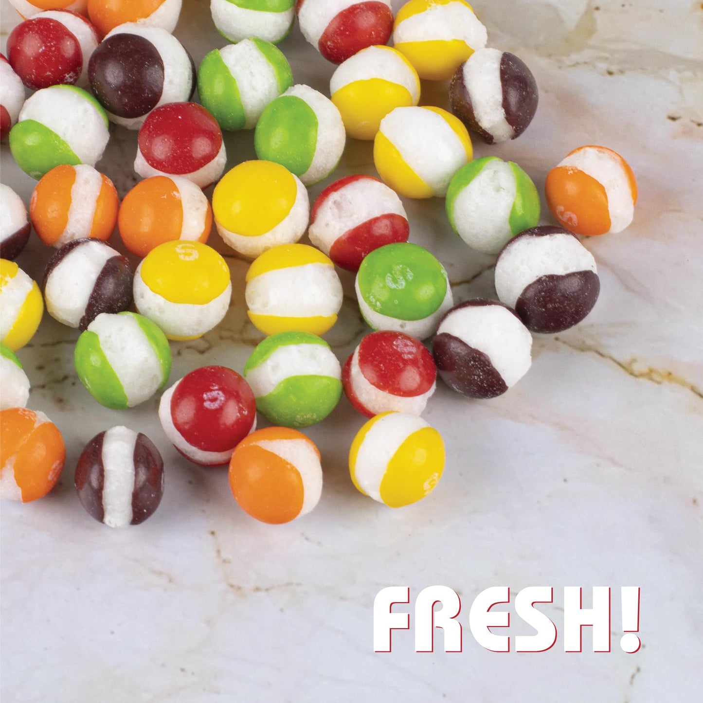 Mima Flavorful Freeze Dried Skittles - (6Oz) Assorted Original Fruit Halloween Candy For Snacking And Sharing - Resealable Bag O