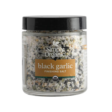 Simply Organic Black Garlic Finishing Salts, 2.19 Ounce