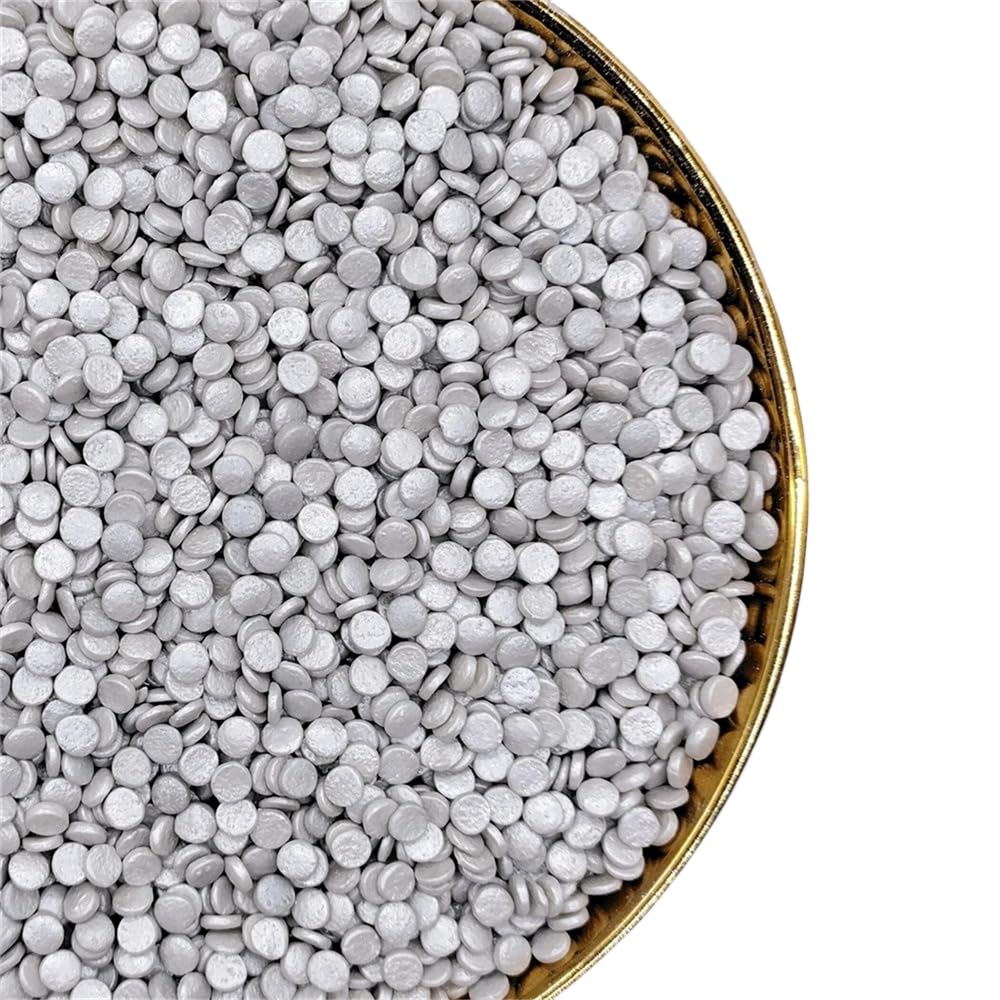 NIPEOR Grey Sprinkles Confetti Sprinkles for Cake Decorations 3.53oz/100gEdible Sprinkle Topping Confetti Sprinkles, Round Sprin