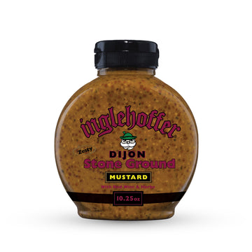 Inglehoffer Dijon Stone Ground Mustard, 10.25 Ounce Squeeze Bottle