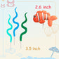 Gallarato 16 Pcs Under The Sea Cake Decoration Ocean Cake Topper Under The Sea Party Supplies Devil Fish, Octopus, Seahorse Cake