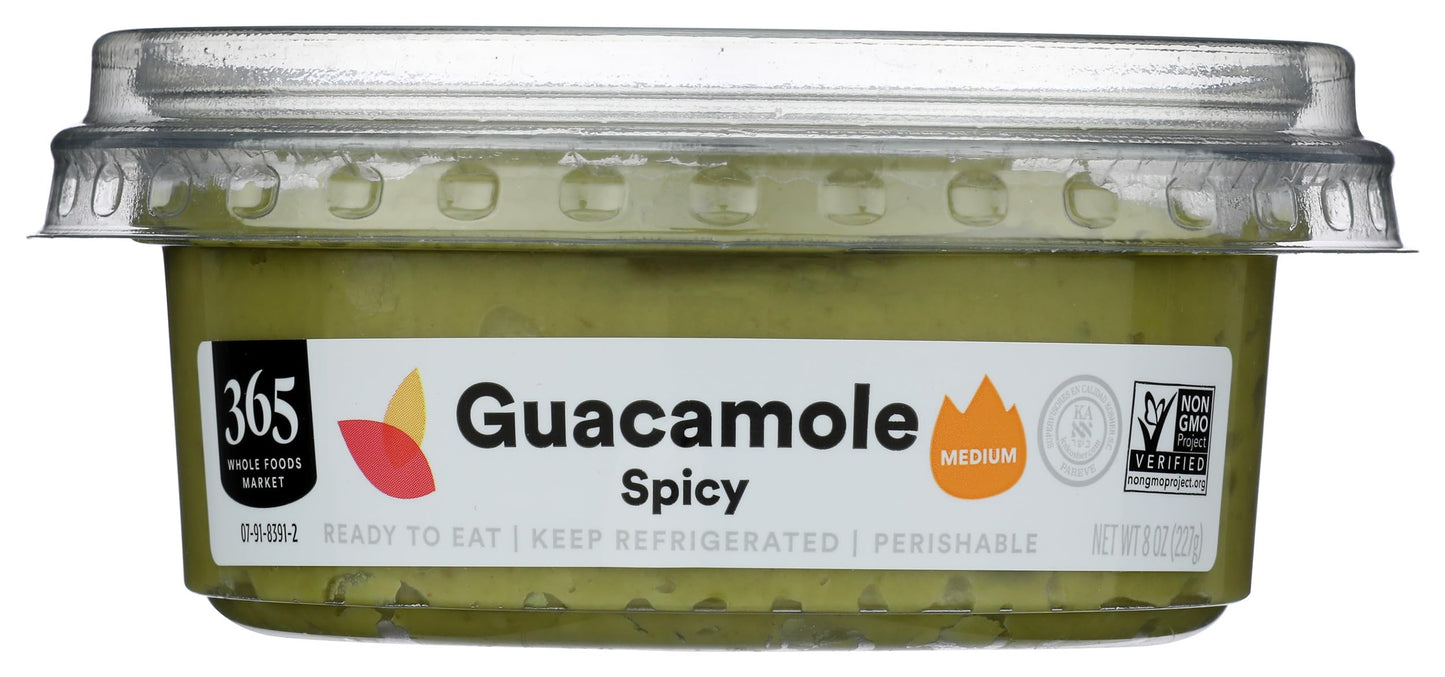 Whole Foods Market Guacamole, Spicy, 8 Oz