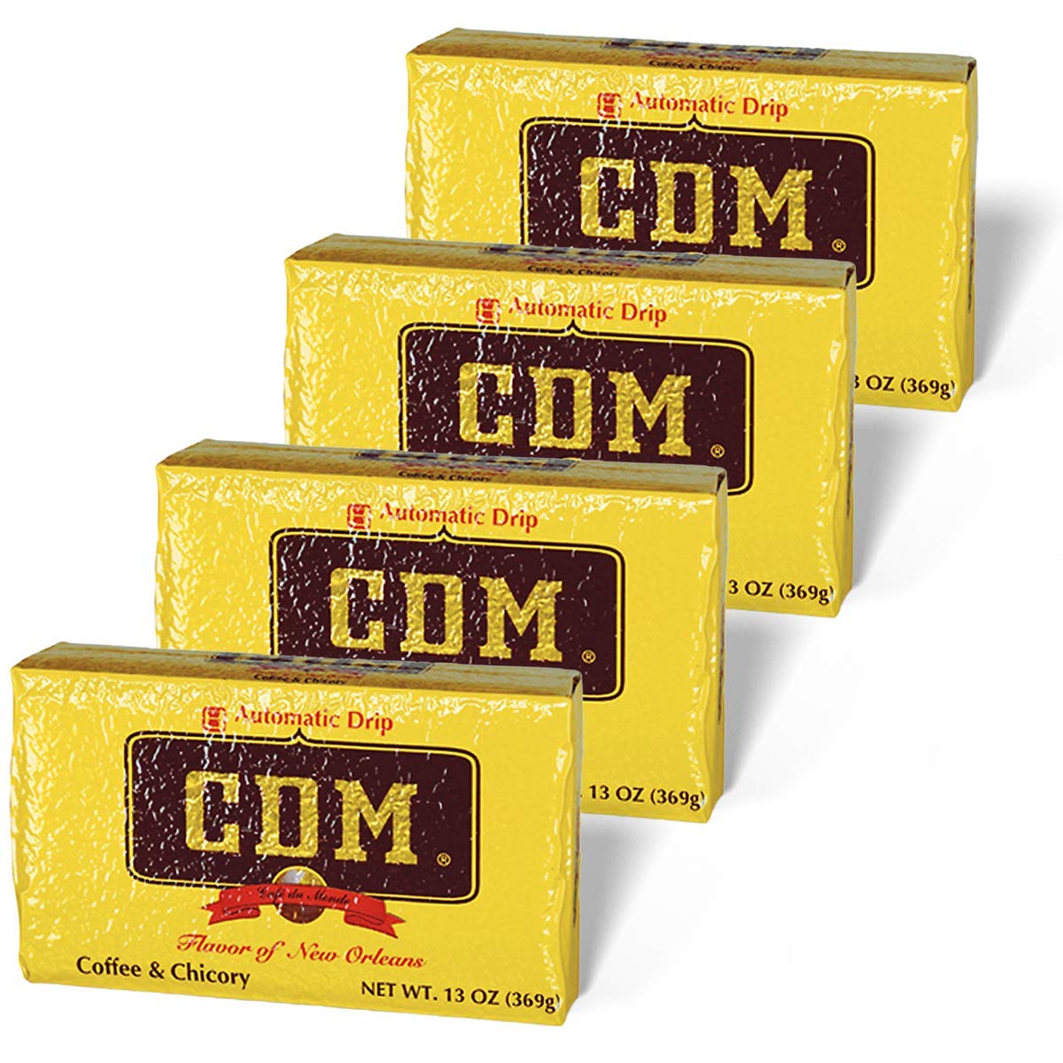 Cdm Automatic Drip Ground Coffee & Chicory 13 Oz. Brick (Pack Of 4)