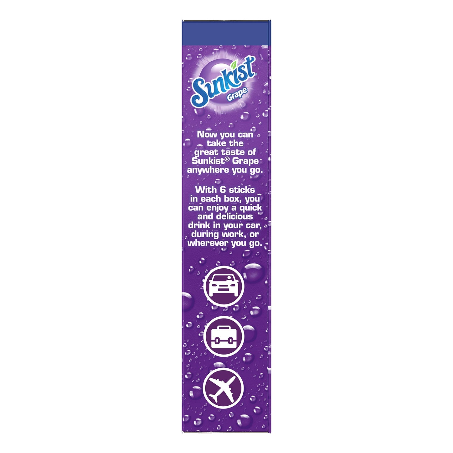 SINGLES TO GO! Sunkist Singles-To-Go Drink Mix, G , Low-Calorie, Zero Sugar, 6 CT, 1 Ounce (Pack of 6)