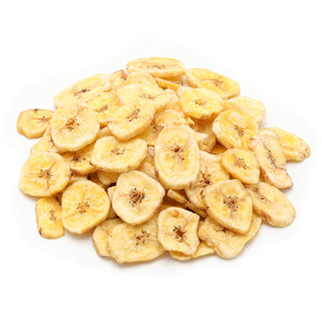 NUTS U.S. - Unsweetened Banana Chips | No Sulphure, Added & No Artificial Colors | NON-GMO | Natural | Packed in a Resealable Ba