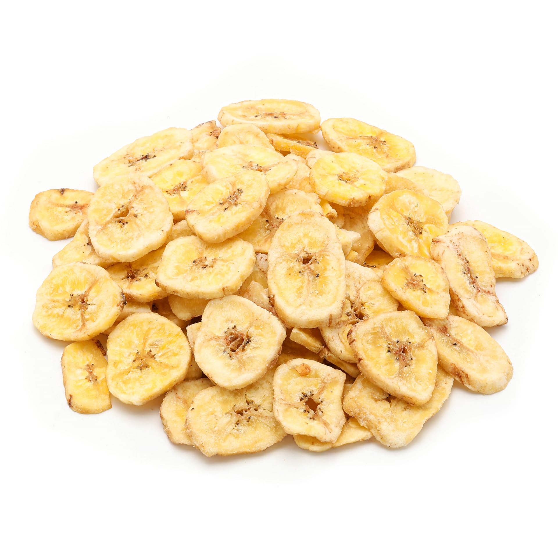NUTS U.S. Unsweetened Banana Chips, No Sulphur, Non-GMO, 1 Pound Resealable Bag