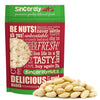 Sincerely Nuts - Whole Raw Blanched Almonds | 3 Lb. Bag | Delicious Guilt Free Snack | Low Calorie  Vegan  Gluten Free | Gourmet Kosher Food | Source Of Fiber  Protein