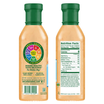 Walden Farms Street Taco Sauce Taco Ranch - Calorie-Free, Gluten-Free, Low Carb, Keto-Friendly, Sugar-Free, Spicy Taco Ranch Fla